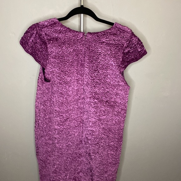 Elda DeLaRosa Chicago Purple Vintage Dress. Sz M - Picture 4 of 5